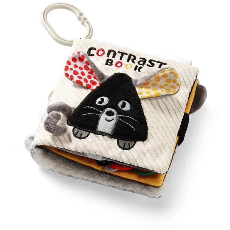 BabyOno Mouse kontrastní edukativní knížka 0m+ 1 ks