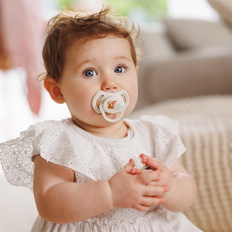 BabyOno Take Care Symmetrical Silicone Soothers dudlík Day & Night 6-18m+ 2 ks