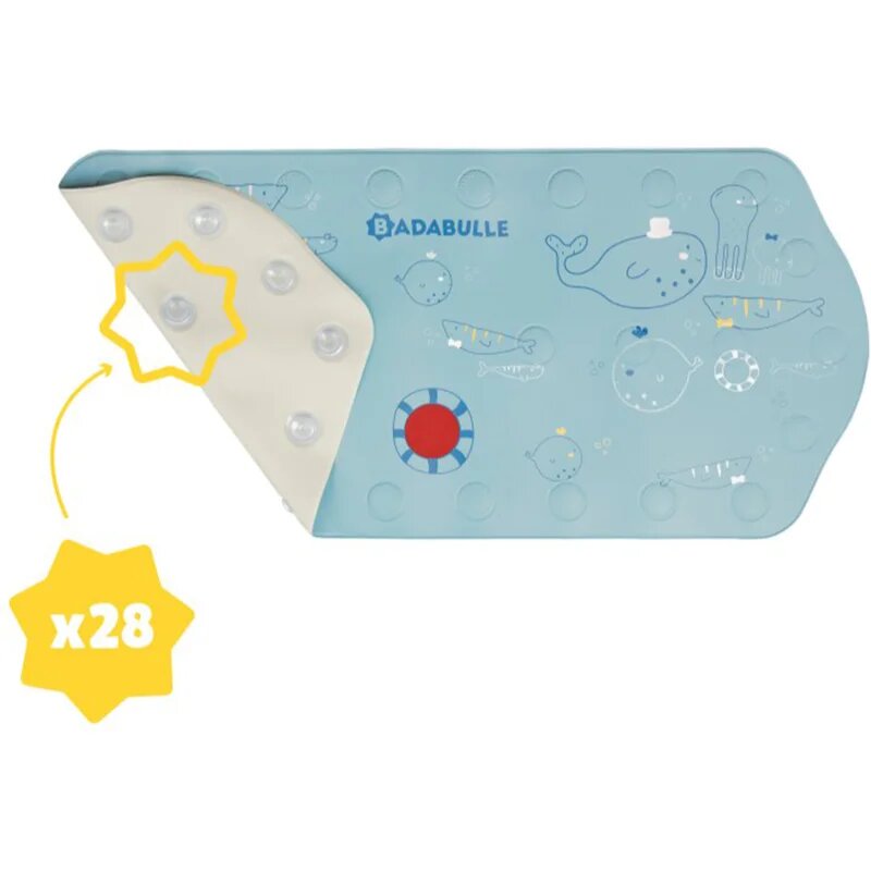 Badabulle Extra Large Bath Mat protiskluzová podložka s tepelným senzorem 91x40 cm