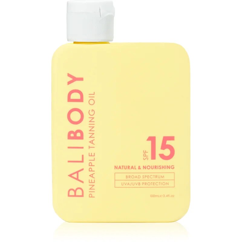 Bali Body Pineapple Tanning Oil olej na opalování SPF 15 100 ml
