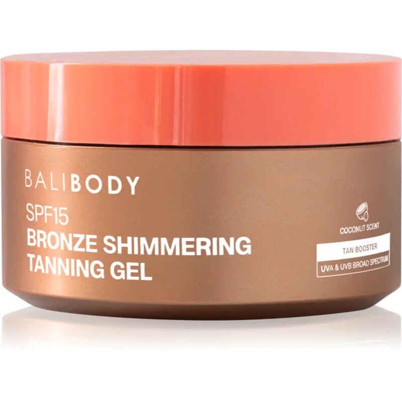 Bali Body Shimmering Tanning Gel gel na opalování SPF 15 150 g