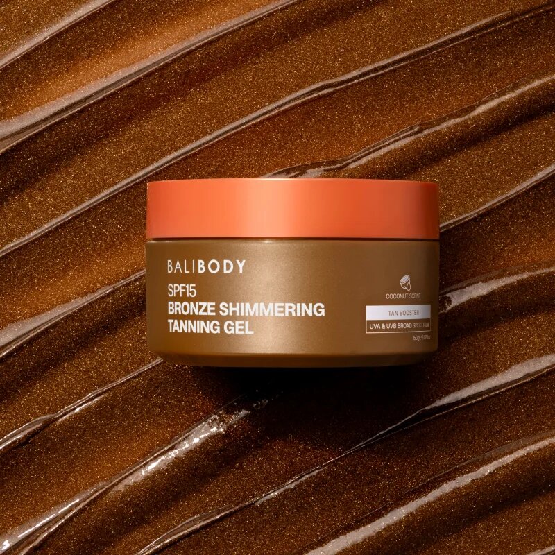 Bali Body Shimmering Tanning Gel gel na opalování SPF 15 150 g