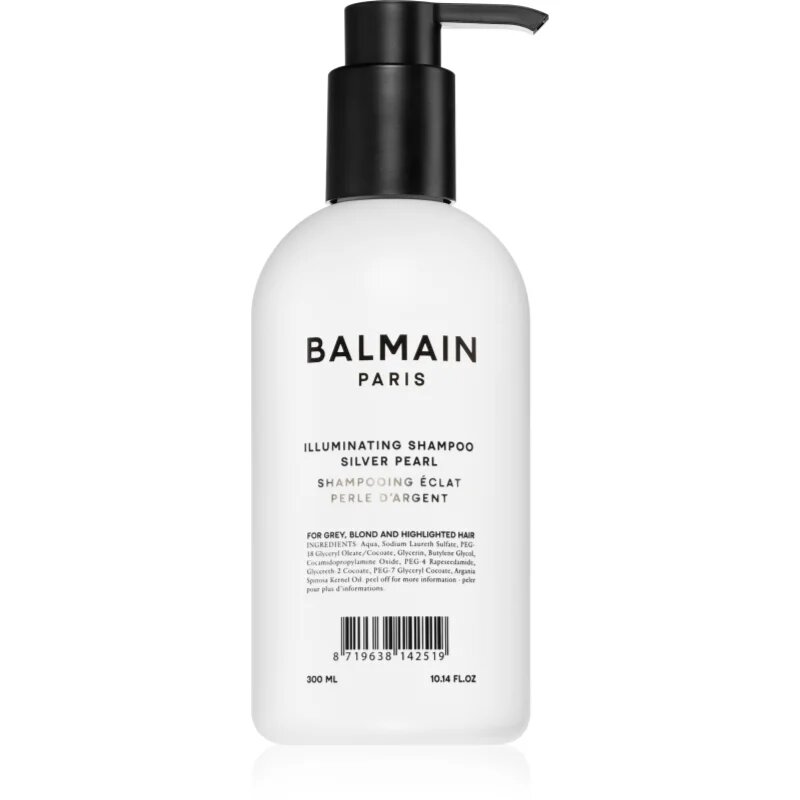 Balmain Hair Couture lluminating Shampoo Silver Pearl šampon pro blond vlasy 300 ml
