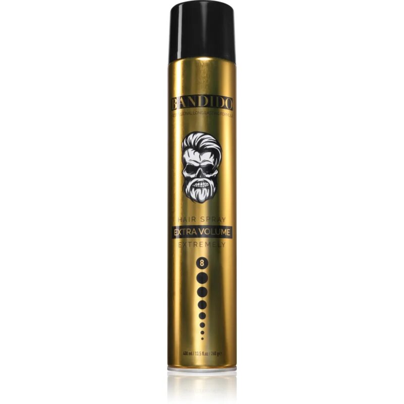 BANDIDO Hair Spray lak na vlasy odstín Gold 400 ml