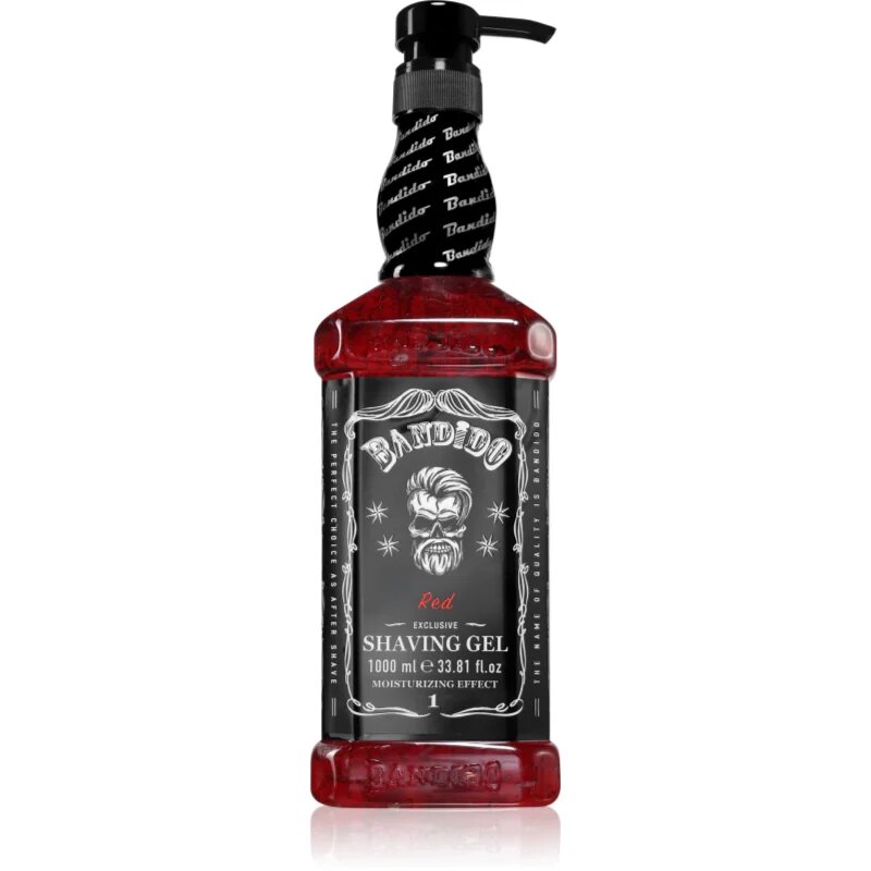 BANDIDO Shaving Gel holicí gel odstín Red 1000 ml
