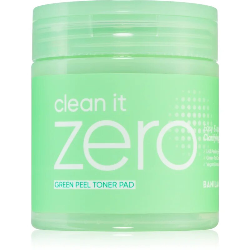 Banila Co. clean it zero Green Peel Toner Pad peelingové pleťové tamponky pro mastnou a problematickou pleť 70 ks