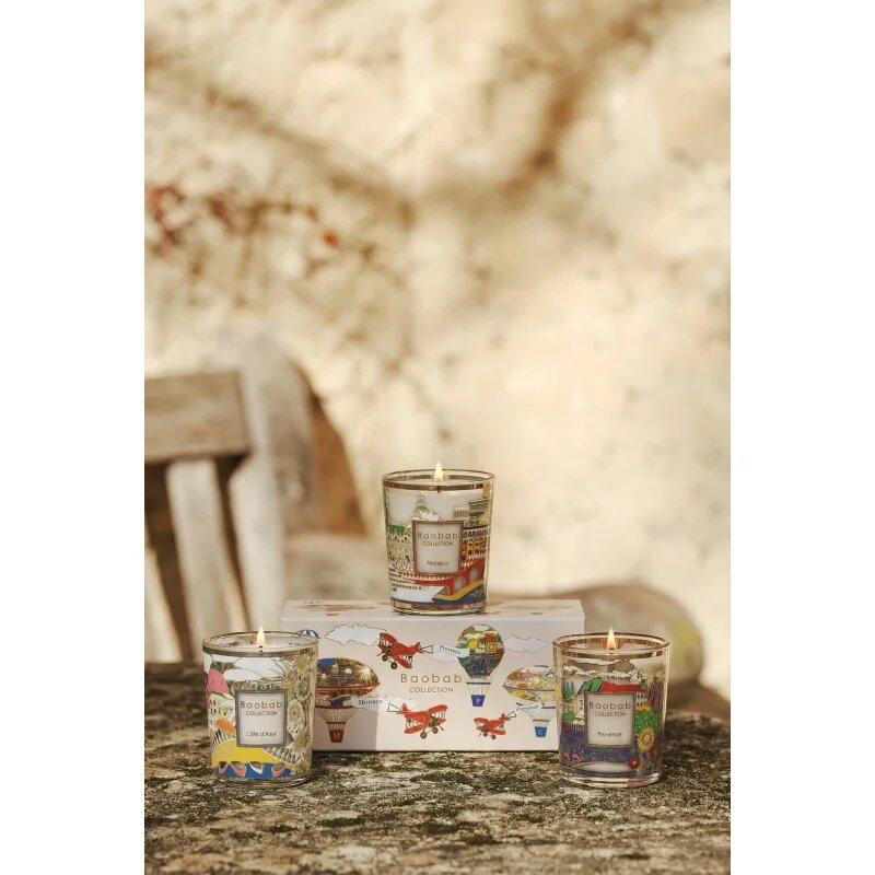 Baobab Collection Trio Travel Candles vonná svíčka dárková sada