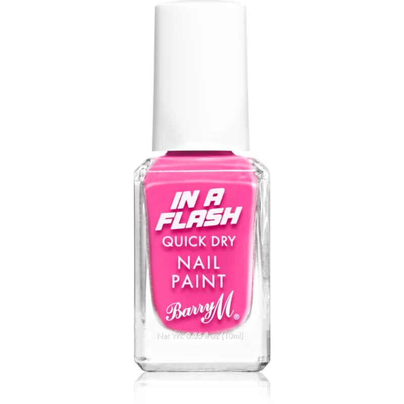 Barry M IN A FLASH rychleschnoucí lak na nehty odstín Pink Burst 10 ml