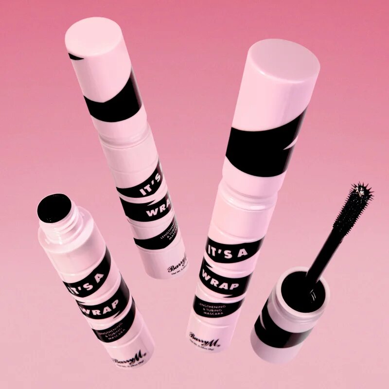 Barry M It's A Wrap objemová a prodlužující řasenka odstín Black 8 g