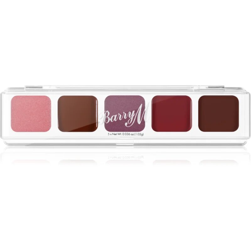 Barry M Mini Palette krémové stíny odstín The Berries 51 g