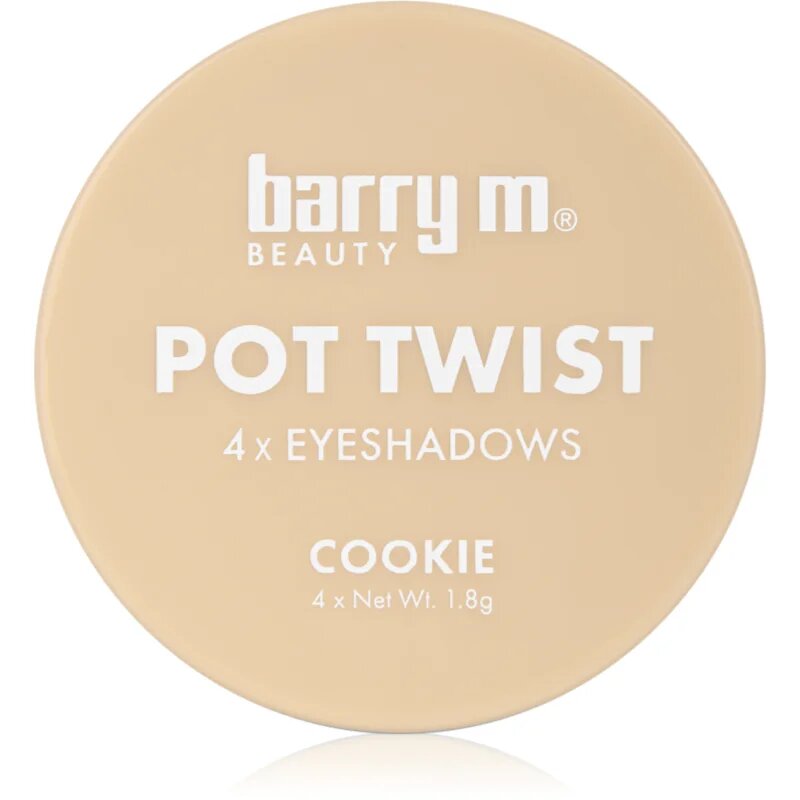 Barry M Pot Twist krémové oční stíny odstín Cookie 4x1.8 g