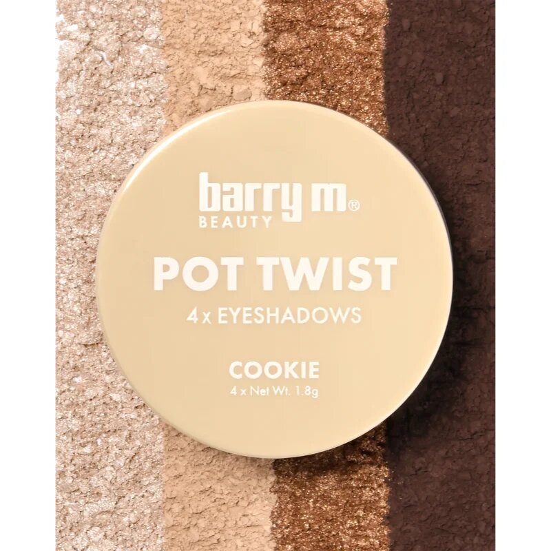 Barry M Pot Twist krémové oční stíny odstín Cookie 4x1.8 g