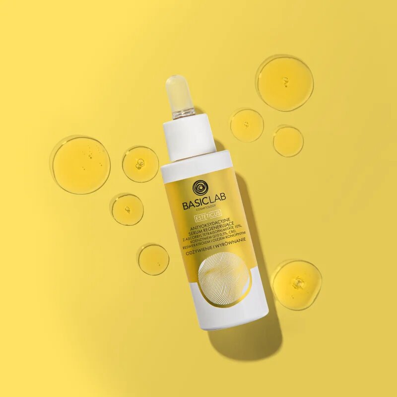 BasicLab Cosmetology Esteticus antioxidační olejové sérum na obličej s CBD 30 ml