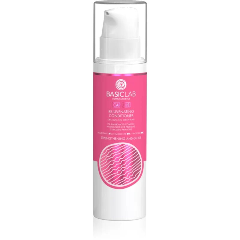 BasicLab Dermocosmetics Capillus regenerační kondicionér pro silné hrubé a suché vlasy 250 ml
