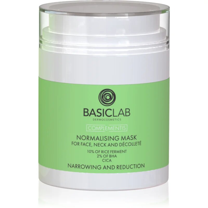 BasicLab Dermocosmetics Complementis normalizující maska pro mastnou a smíšenou pleť 50 ml