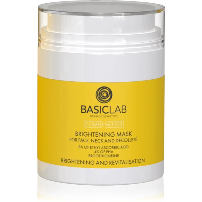 BasicLab Dermocosmetics Complementis rozjasňující maska pro mdlou nesjednocenou pleť 50 ml