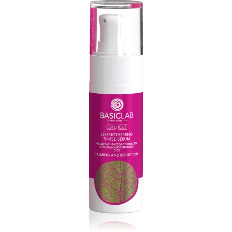 BasicLab Dermocosmetics Esteticus tónující sérum proti začervenání pleti 10% Growth Factor Complex EGF 30 ml