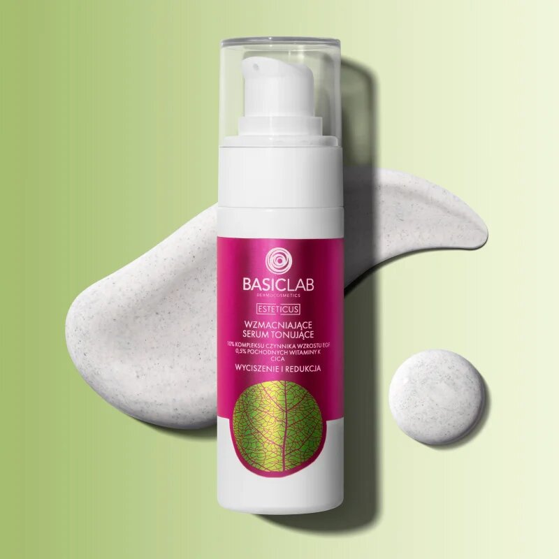 BasicLab Dermocosmetics Esteticus tónující sérum proti začervenání pleti 10% Growth Factor Complex EGF 30 ml