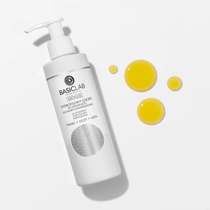 BasicLab Dermocosmetics Micellis čisticí a odličovací olej pro velmi citlivou pleť 200 ml