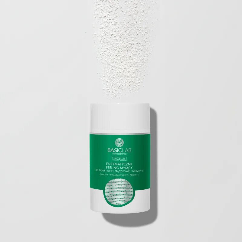 BasicLab Dermocosmetics Micellis enzymatický peeling pro mastnou a problematickou pleť 35 g