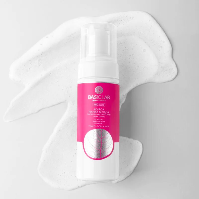 BasicLab Dermocosmetics Micellis jemná čisticí pěna pro citlivou a zarudlou pleť 150 ml