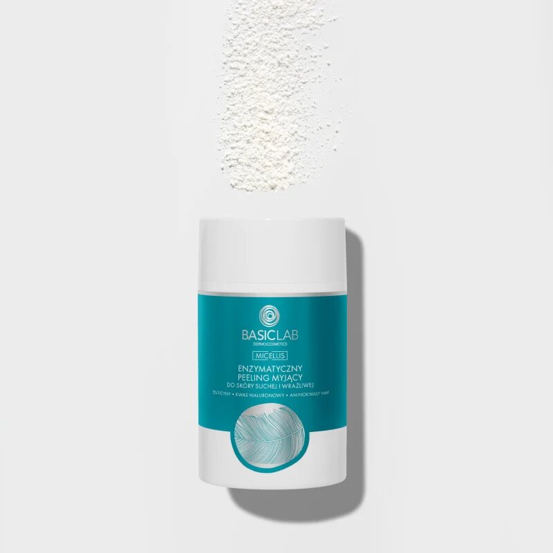 BasicLab Dermocosmetics Micellis jemný enzymatický peeling pro suchou až citlivou pleť 35 g