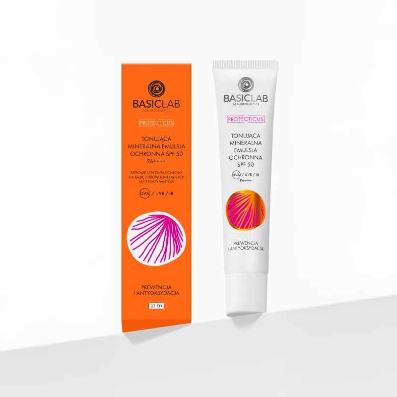 BasicLab Dermocosmetics Protecticus ochranná emulze pro citlivou pleť se sklonem ke zčervenání SPF 50+ 40 ml