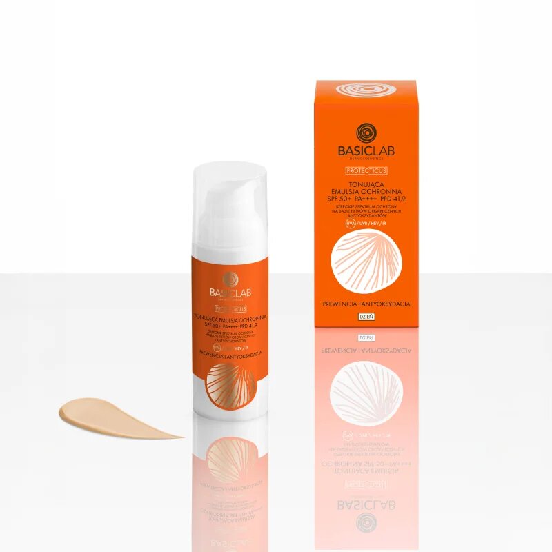 BasicLab Dermocosmetics Protecticus tónovaná emulze SPF 50+ 50 ml