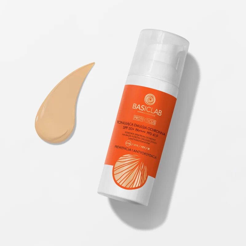 BasicLab Dermocosmetics Protecticus tónovaná emulze SPF 50+ 50 ml