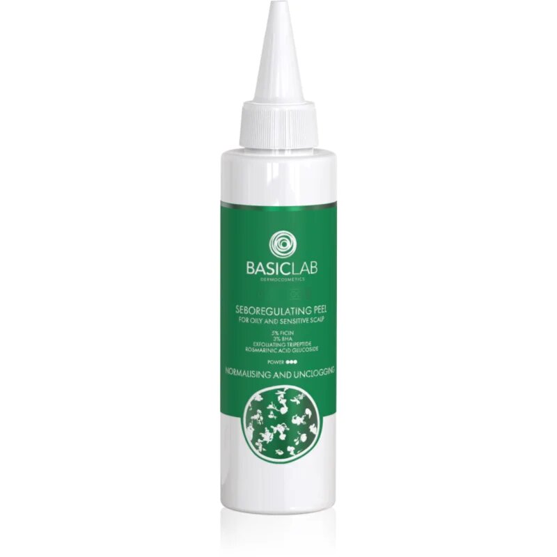 BasicLab Dermocosmetics Trichologis exfoliační peelingové sérum pro mastnou pokožku hlavy 150 ml