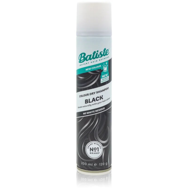 Batiste Colour Dry Shampoo Black suchý šampon pro tmavé vlasy 200 ml