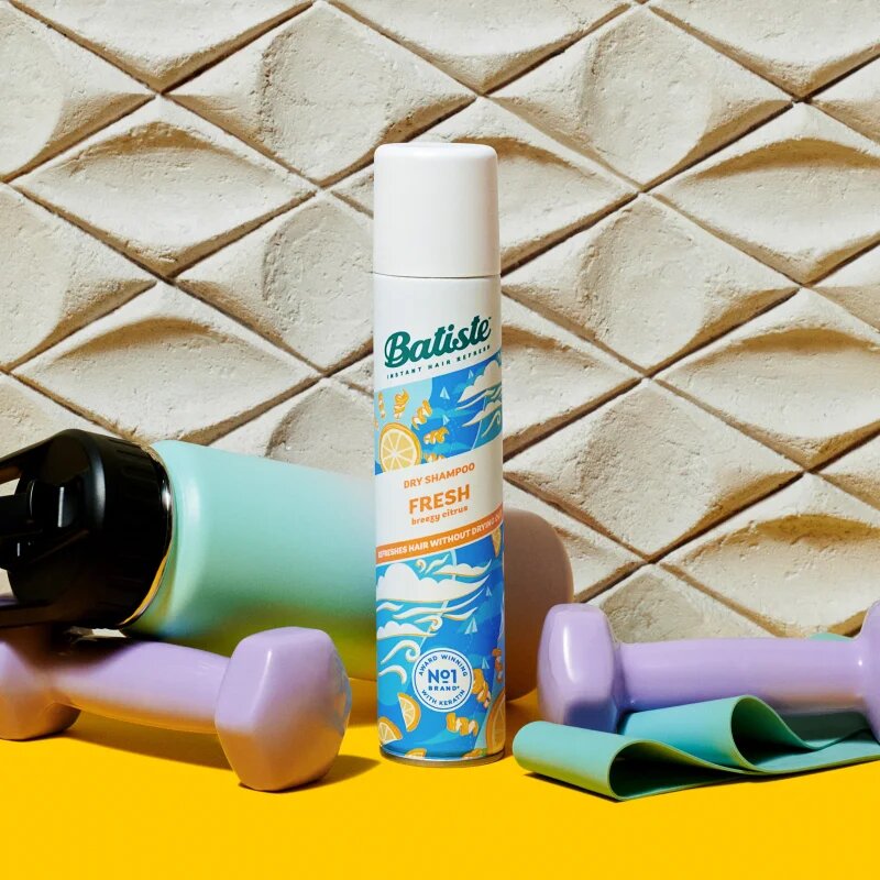 Batiste Fresh Breezy Citrus suchý šampon pro všechny typy vlasů mix barev 200 ml