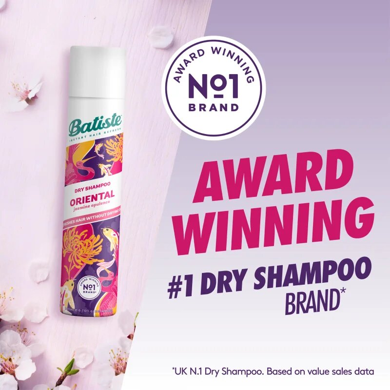 Batiste Oriental Jasmine Opulence suchý šampon pro všechny typy vlasů 200 ml