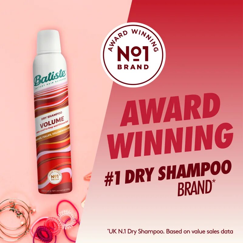 Batiste Volume suchý šampon pro zvětšení objemu vlasů 200 ml