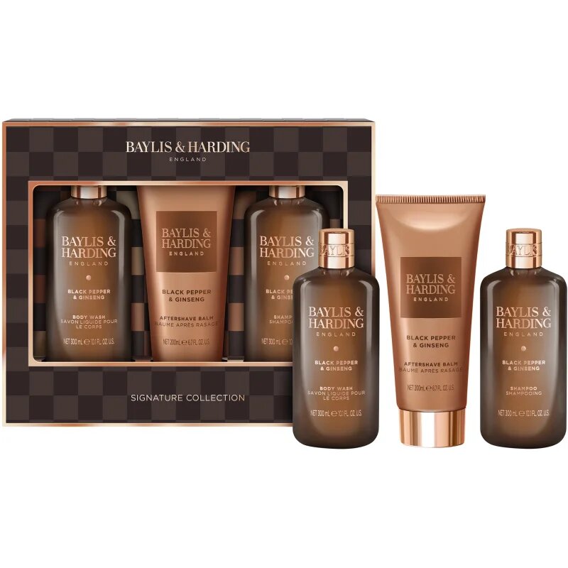 Baylis & Harding Black Pepper & Ginseng dárková sada na tělo a obličej