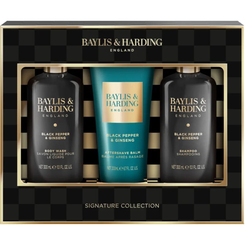 Baylis & Harding Black Pepper & Ginseng dárková sada na tělo a obličej