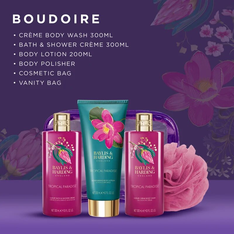 Baylis & Harding Boudoire Tropical Paradise dárková sada do sprchy