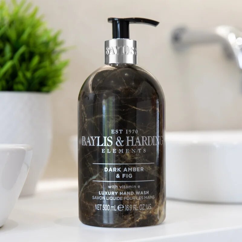 Baylis & Harding Elements Dark Amber & Fig tekuté mýdlo na ruce 500 ml