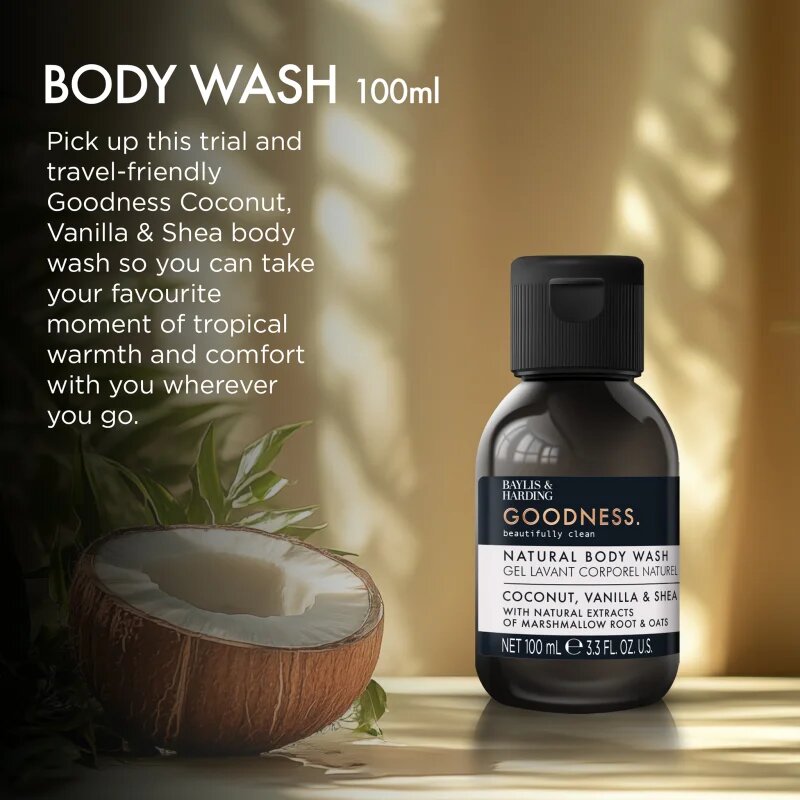 Baylis & Harding Goodness Coconut Vanilla & Shea přírodní sprchový gel 100 ml
