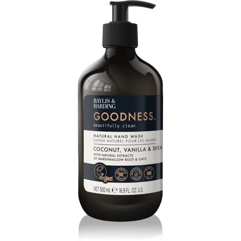 Baylis & Harding Goodness Coconut Vanilla & Shea přírodní tekuté mýdlo na ruce 500 ml