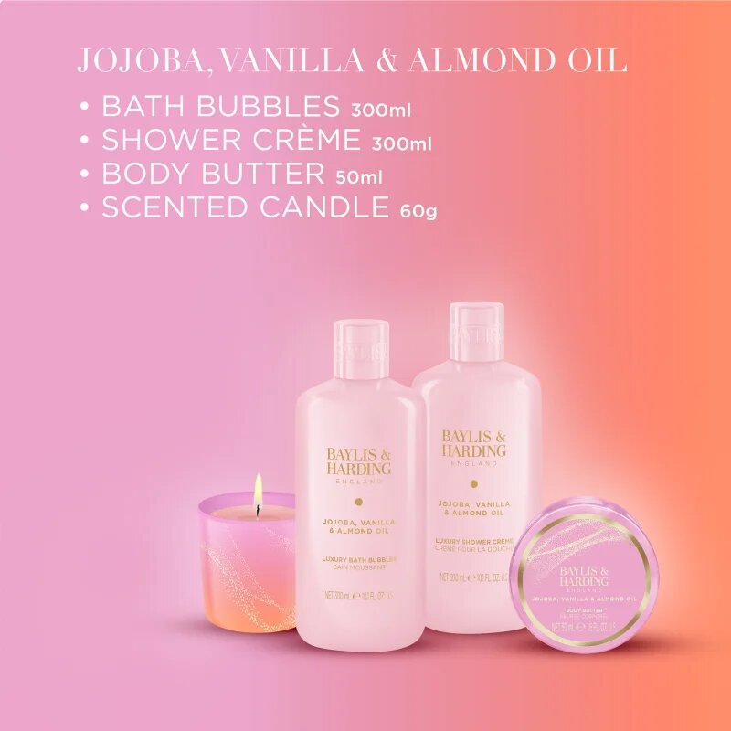 Baylis & Harding Jojoba Vanilla & Almond Oil dárková sada do koupele