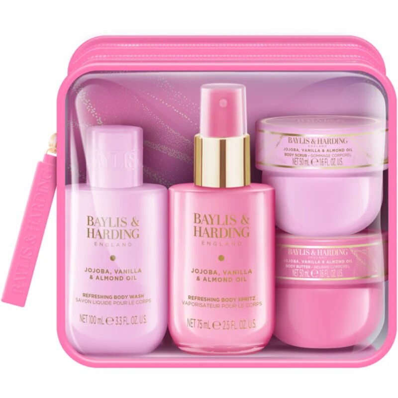 Baylis & Harding Jojoba Vanilla & Almond Oil dárková sada na cesty