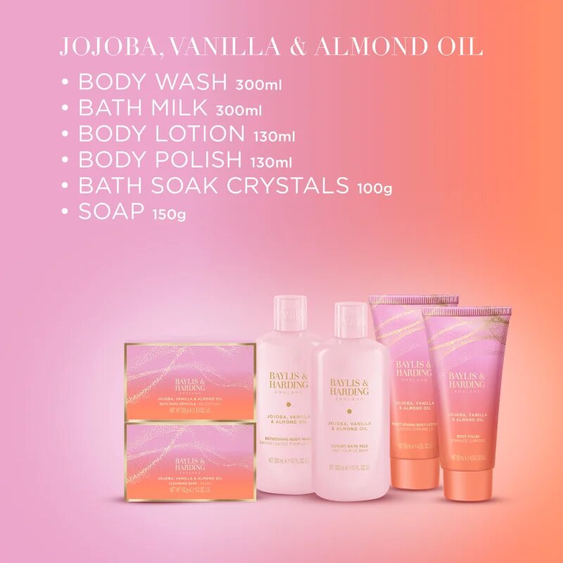 Baylis & Harding Jojoba Vanilla & Almond Oil dárková sada na tělo
