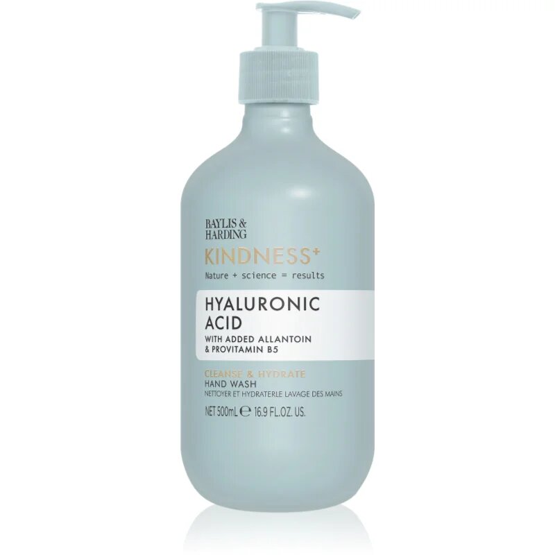 Baylis & Harding Kindness+ Hyaluronic Acid tekuté mýdlo na ruce s hydratačním účinkem vůně Pear & Neroli 500 ml