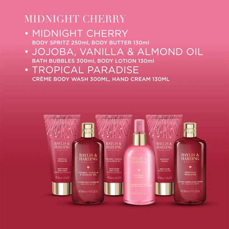 Baylis & Harding Midnight Cherry dárková sada na tělo