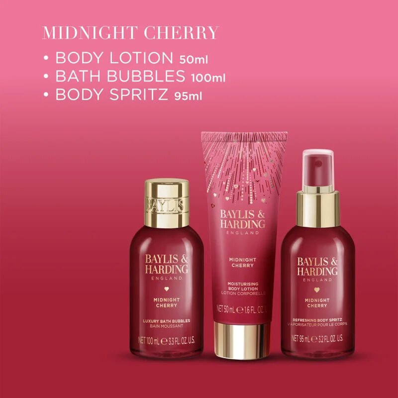 Baylis & Harding Midnight Cherry dárková sada pro ženy