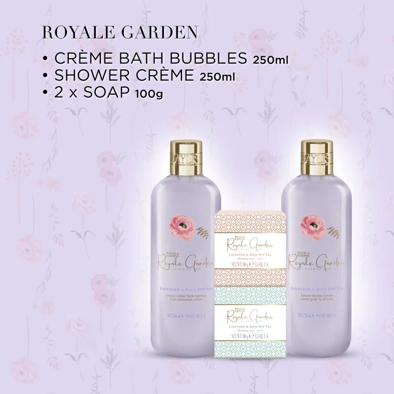 Baylis & Harding Royale Garden Lavender & Rose Hip Tea dárková sada do koupele