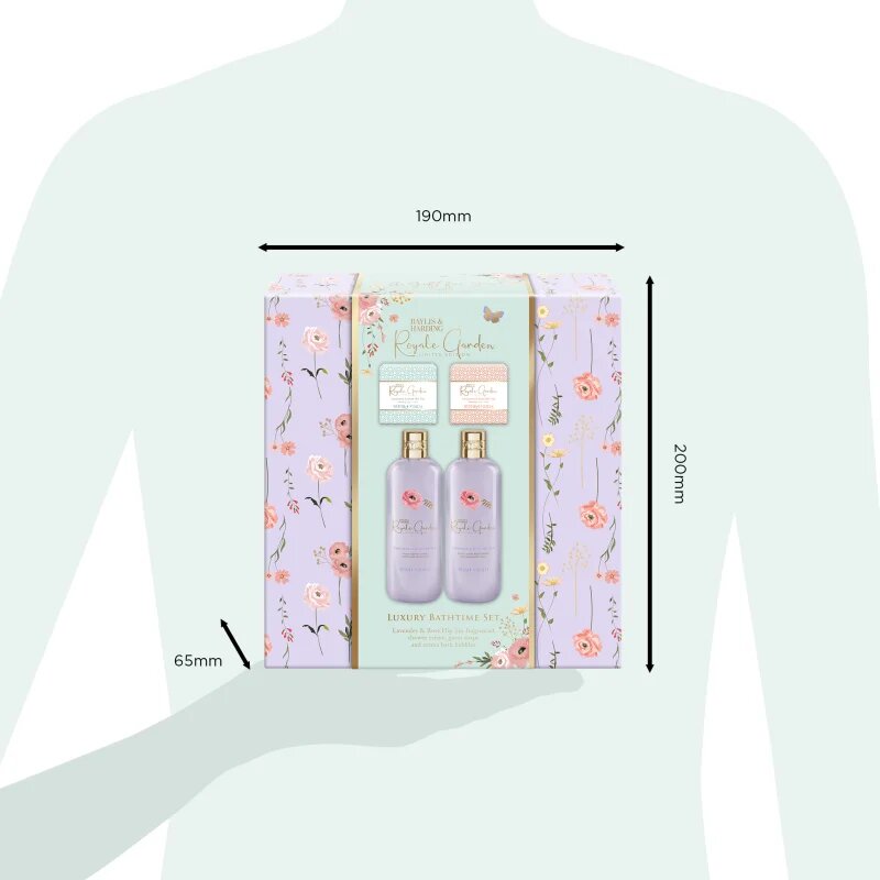 Baylis & Harding Royale Garden Lavender & Rose Hip Tea dárková sada do koupele