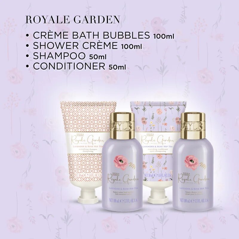 Baylis & Harding Royale Garden Lavender & Rose Hip Tea dárková sada na tělo a vlasy