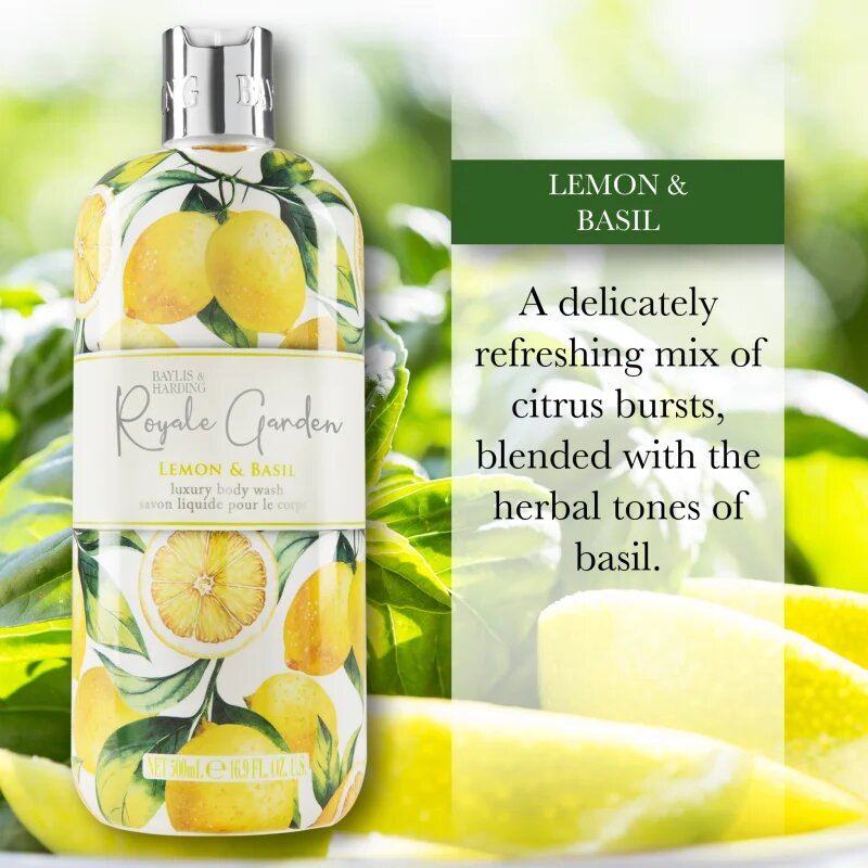Baylis & Harding Royale Garden Lemon & Basil tekuté mýdlo na ruce 500 ml